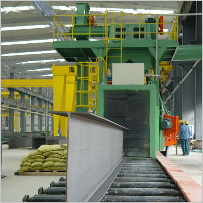 H-beam shot blasting machine