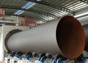 Steel pipe shot blasting machine