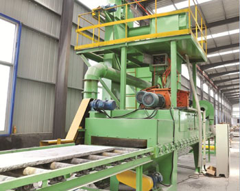 Stone shot blasting machine