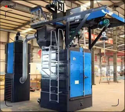 Q376 Double Hook Shot Blasting Machine