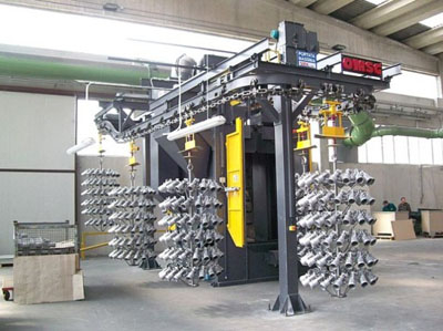 Q48 Suspension Chain Stepping Shot Blasting Machine