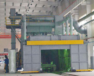 Sandblasting room